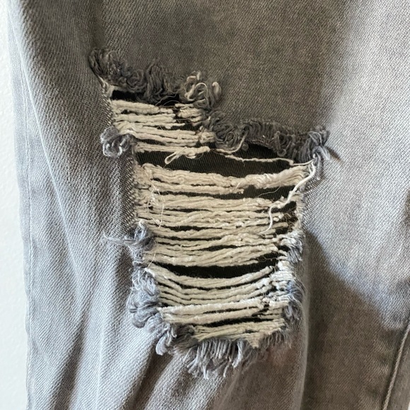 J Brand Designer Ripped Jeans Grey Men’s Slim Straight 32W x 28L - Picture 4 of 6